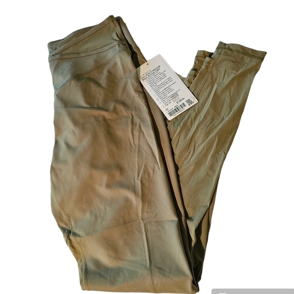 Lululemon Nulu and Crisscross Mesh Stirrup Tight Size 10 Bronze Green NWT - Picture 5 of 9